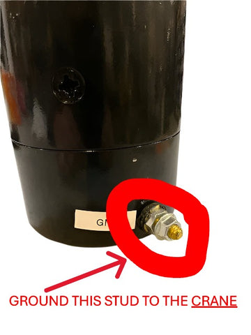 Auto Crane 262036  24V-Electric Motor Assembly - 24V, RE-12000, w/Isolated Ground For 5005EH, 6006EH