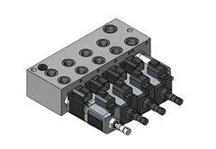 Stellar 50591 Valve Bank - Sterling 4 Function w/ Duetsch Connectors