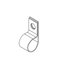 Stellar 98679 CLAMP 0.88D 0.75W 0.40HL GALV BLK VINYL