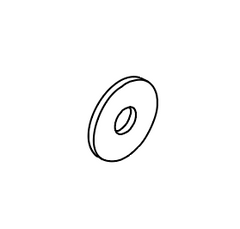 Stellar C4516 WASHER 0.56IDX1.50ODX0.13 THK NYLON