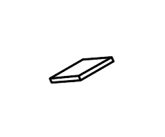 Stellar 35452 PLATE AL 0.25X2.38X2.38
