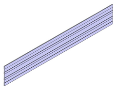 Stellar 21043 Front-to-back divider, 3"H x 18"D