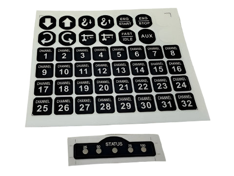 Auto Crane 366823933 DECALS, TRANSMITTER NEXSTAR 12 BUTTON