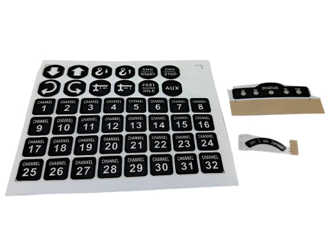Auto Crane 366823933 DECALS, TRANSMITTER NEXSTAR 12 BUTTON