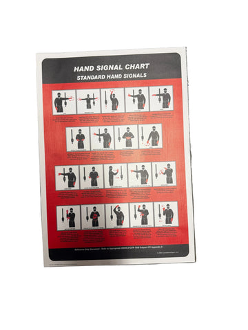 AUTO CRANE 040596000 DECAL, HAND SIGNAL CHART