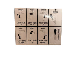 Auto Crane 738821021 LEVER OPERATION DECAL , TITAN 38 OUTRIGGER, LEFT SIDE
