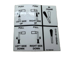 Auto Crane 738821023 DECAL, OUTRIGGERS, HYD UP / DOWN
