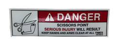 Auto Crane 40519000 DECAL, DANGER "SCISSORS POINT"