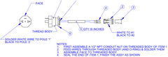 Auto Crane 470011000 CABLE ASSY, AMPLIFIER TO 2-PIN DEUTSCH