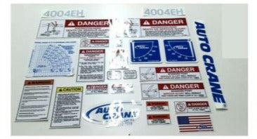 Auto Crane 404209000 DECAL LAYOUT, 4004EH, Horizontal