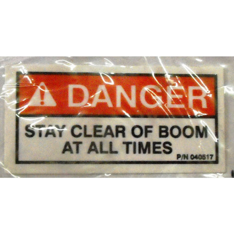 Auto Crane 40517000 Stay Clear of Boom Decal for 3203PRX, 4004EH