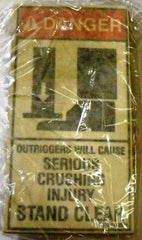 Auto Crane 40581000 DECAL DNGR SERIOUS CRUSH INJURY