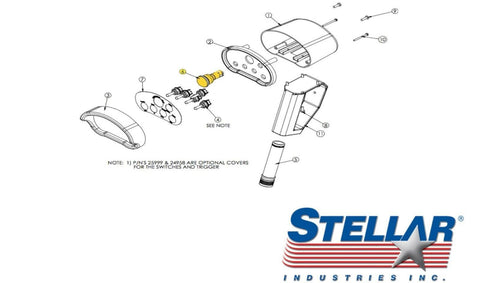 Stellar 16975 E-stop Switch (GA609 and 916 Radio Systems)