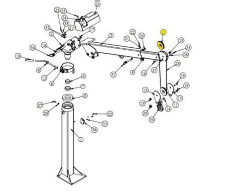 Stellar 17222 Sheave - Wire Rope