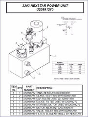 Auto Crane 320991306 POWER UNIT, NEXSTAR 3203/4004 EH LESS FILTER