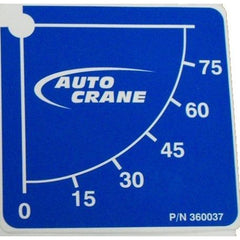 Auto Crane 360037000 DECAL-ANGLE INDICATOR LT B