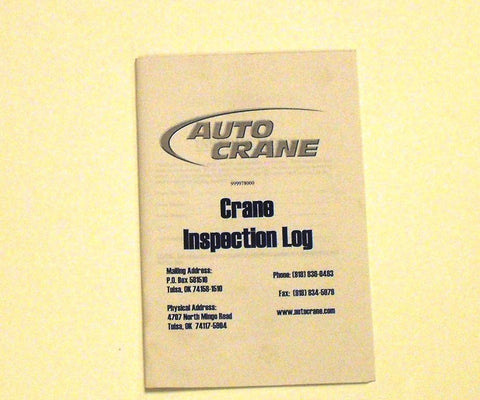 Auto Crane 360706000 MANUAL 5005H (REDESIGNED)