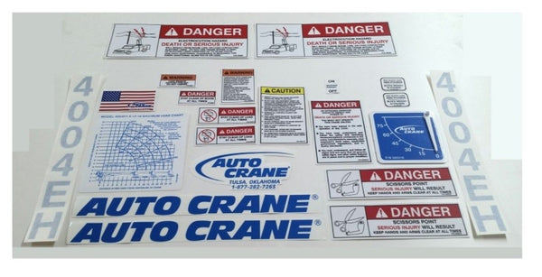 Auto Crane 404009000 Decal Kit for 4004EH