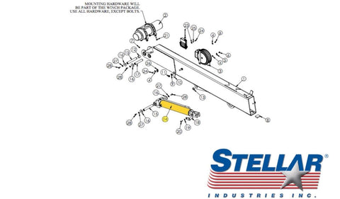 Stellar 42503 Cylinder - Main Lift 3.00 x 13.00