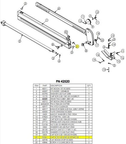 Stellar 42978 Boom Stop Flat