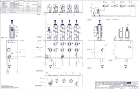 Stellar 44073 Valve Bank - Sterling Proportional 4 Function