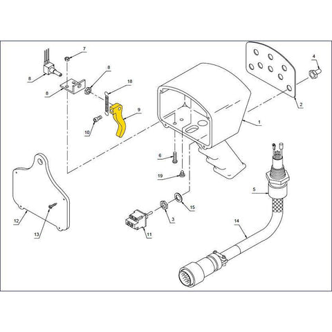 Auto Crane 480506000 Trigger, Pendant Fits All Pistol Grip Models