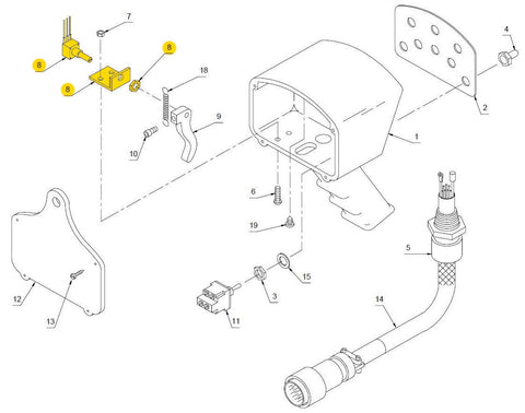 Auto Crane 480507000 Potentiometer Assembly W/BRKT PROP for 6406H