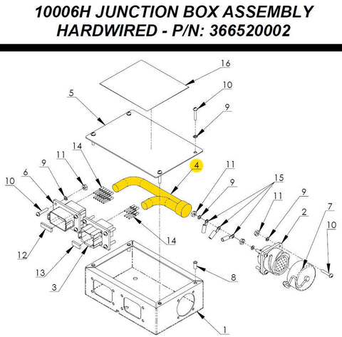 Auto Crane 480594000 CABLE PENDANT (2)16GA/(17)20GA