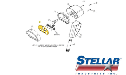 Stellar 51831 Decal - Face Plate Housing - 5 Function