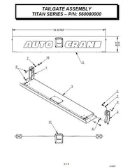 Auto Crane 560080000 TAILGATE ASS'Y