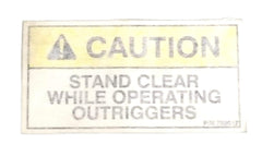 Auto Crane 759017000 DECAL DANGER "A MOVING OUTRIGGER"