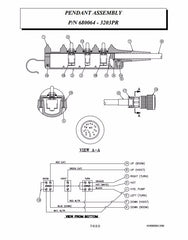 Auto Crane 680064000 PENDANT ASSY 3203PR X 18' CABLE