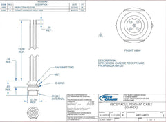 Auto Crane 680164000 RECEPTACLE, PENDANT CABLE