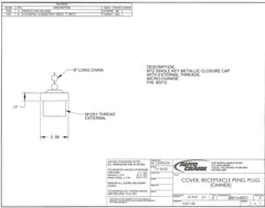 Auto Crane 680164001 COVER, RECEPTACLE PENDANT PLUG