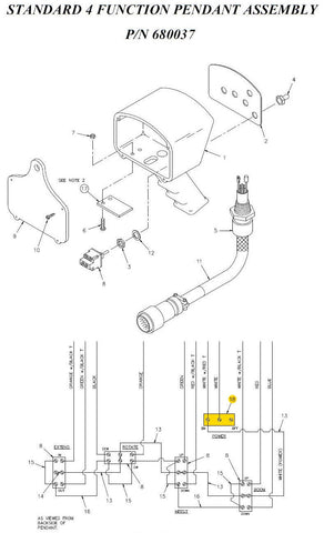 Auto Crane 750090000  On/Off Toggle Switch  Fits 5005H Series Cranes