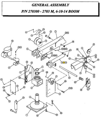 Auto Crane 270325001 SEAL KIT  FOR LIFT CYLINDER 2703 SERIES